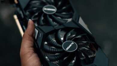 black and silver electronic device