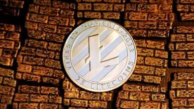 round white and black analog wall clock